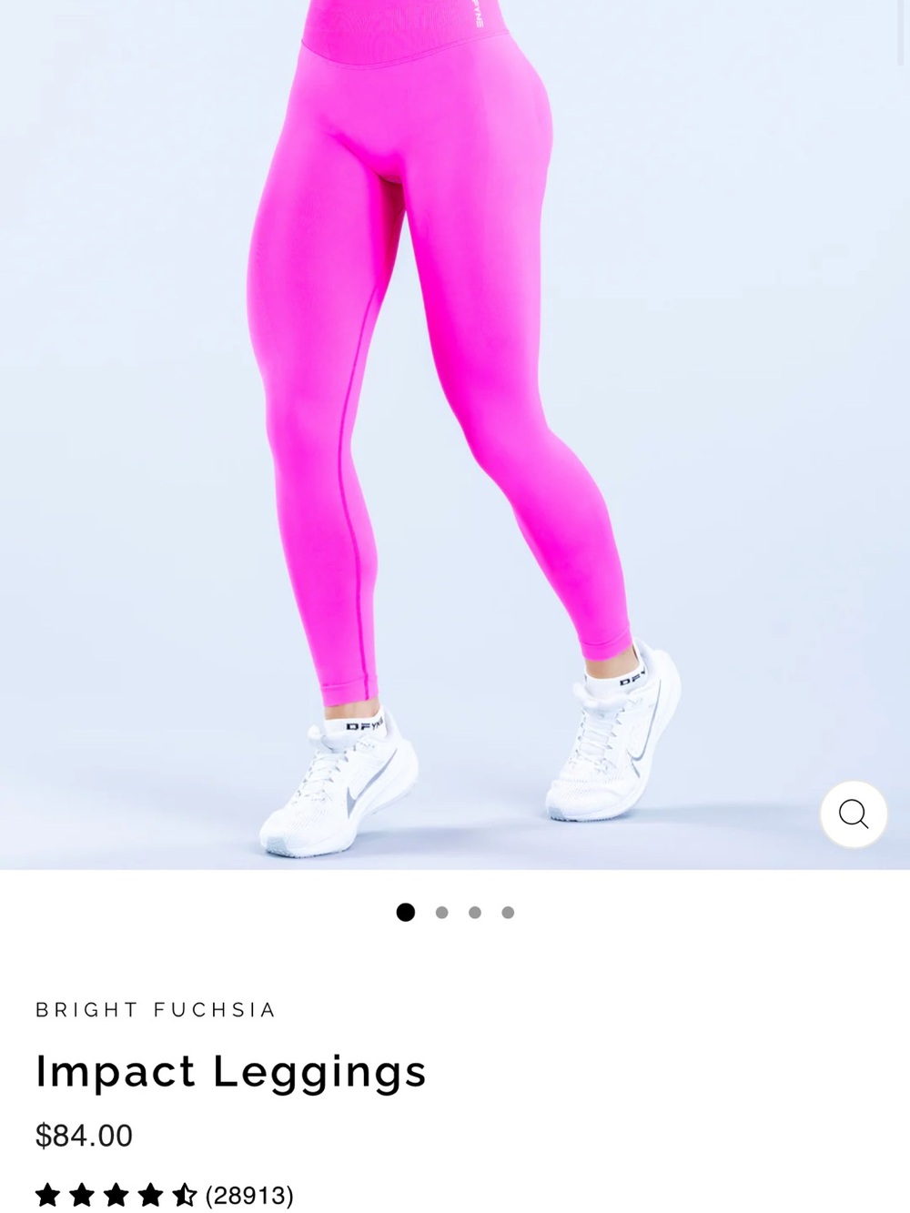 DFYNE Impact Leggings - Bright Fuchsia